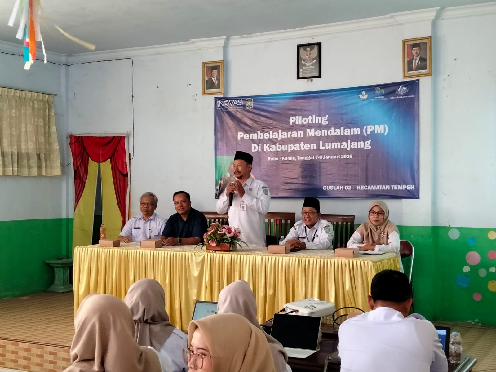 Perluas Praktik Baik, Gugus 2 Tempeh Gelar Diseminasi Mandiri Pembelajaran Mendalam bagi 60 Guru