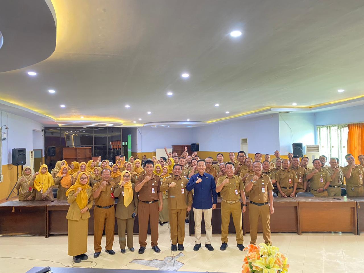 Estafet Kepemimpinan Dindikbud Lumajang, Plt. Kadindikbud Tekankan Soliditas 